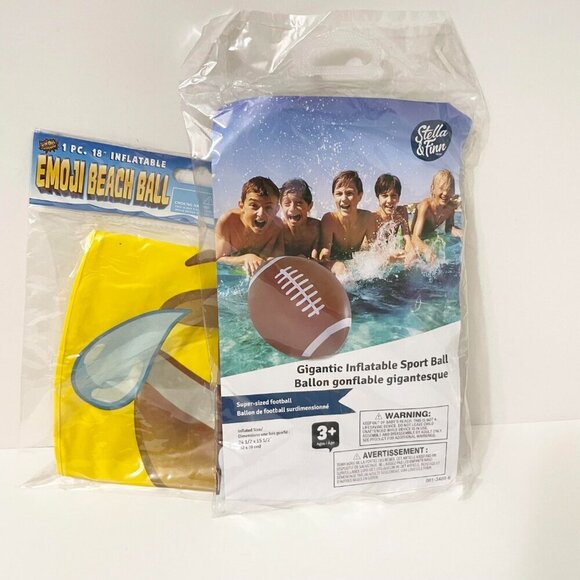 Emoji Beach Ball and Gigantic Inflatable Sport Ball - Picture 13 of 14
